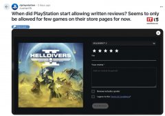 不再局限于“打星”，消息称索尼正邀请用户测试 PSN 商店游戏评论系统
